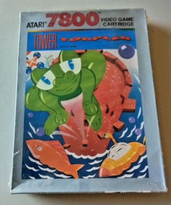 Tower Toppler 7800; Atari 2600/7800 CARTRIDGE CIB; PAL CX 7856