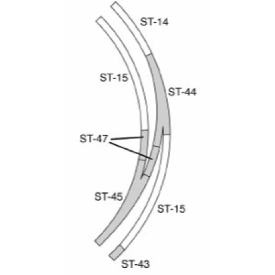 Peco N ~ New 2025 ~ Left Hand Curved Turnout Insulfrog Code 80 ~ Setrack ST-45 - Image 3 of 3