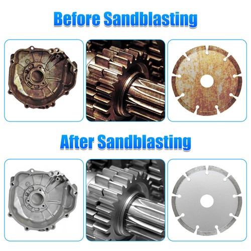 Sandblaster Air Kit Abrasive Sandblasting Gun Sand Blaster W/ 4 Ceramic Nozzle - Picture 14 of 15