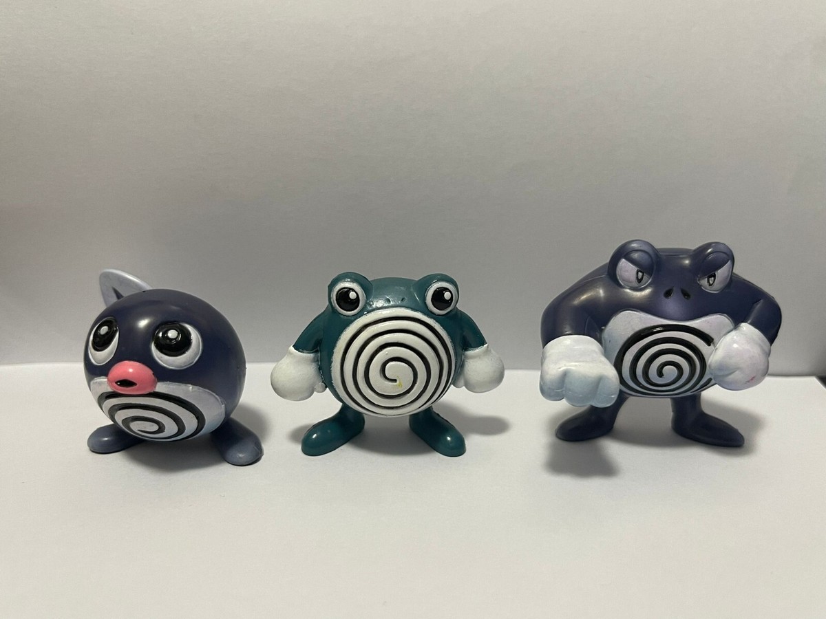 Poliwag Poliwhirl Poliwrath TOMY Pokemon Figure CGTSJ 1999