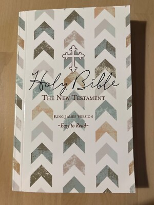 Holy Bible The New Testament KJV Easy to read 8 1/4 x 3/4 x 5 1/4 Hand ...