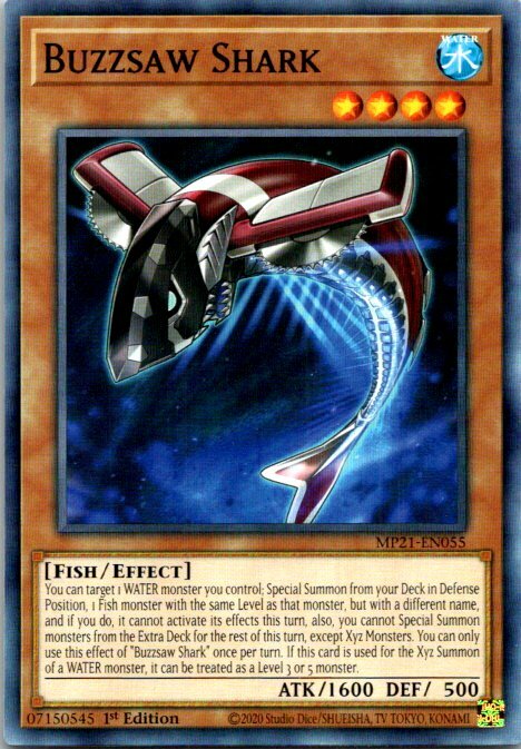 Buzzsaw Shark MP21-EN055 Yu-Gi-Oh! Card NM 1st Edition | eBay Buzzsaw Shark MP21-EN055 Yu-Gi-Oh! Card NM 1st Edition | eBay