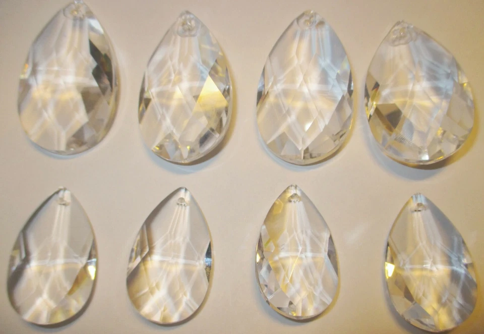 1 Wachtel, Kristallanhänger, 63 x 36 mm, Bleikristallanhänger, Lüsterbehang, #54 - Bild 2 von 3