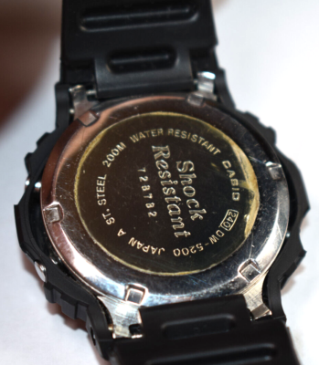 SUPER RARE! Casio DW-5200 (240) JAPAN A Screwback NEW BATTERY