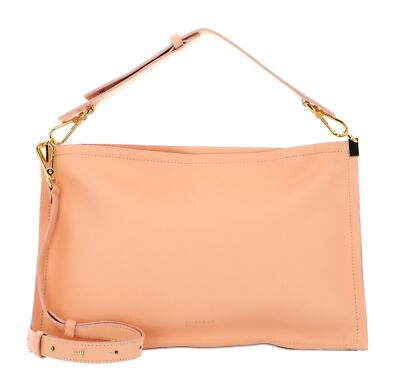 COCCINELLE Snip Handbag Double Grainy Leather Tasche apricot