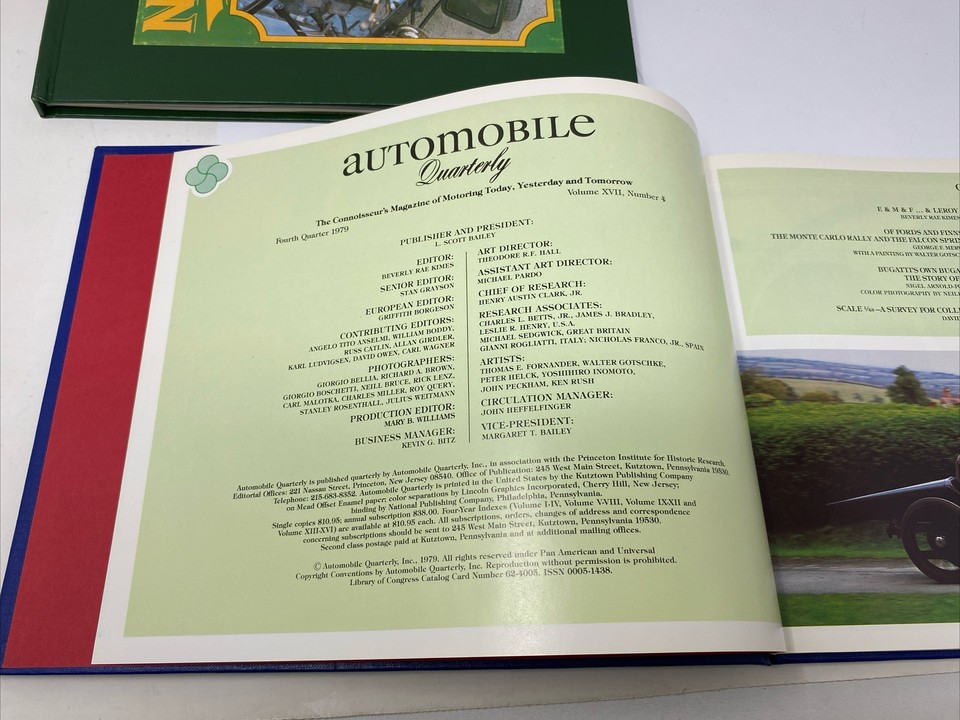 Automobile Quarterly Books 9 Complete Sets 9,10,11,12,13,14,15,16,17