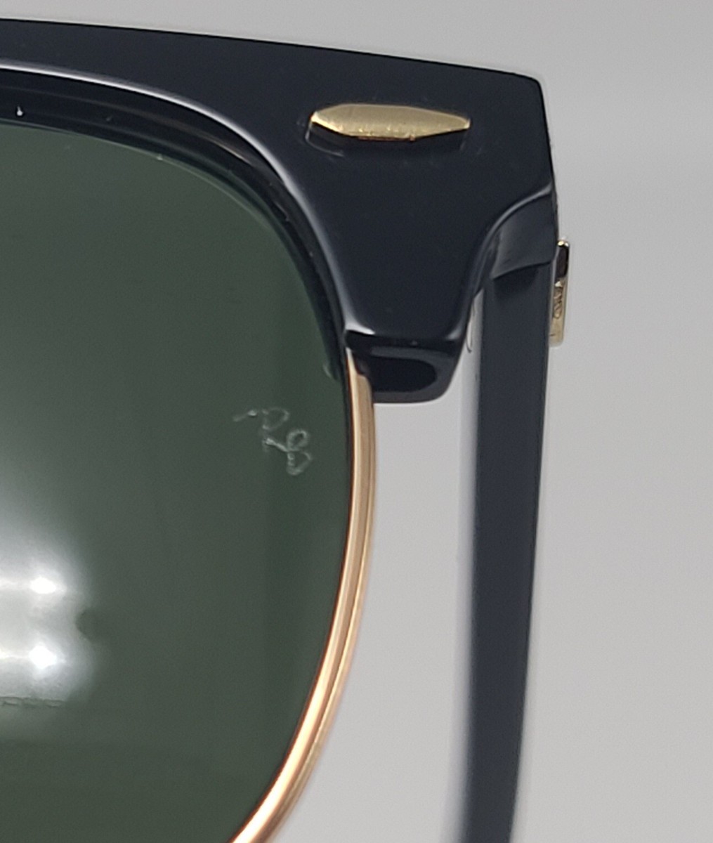 RAY-BAN RB3016 901 58 Black On Gold Unisex Polarized G-15 51 mm