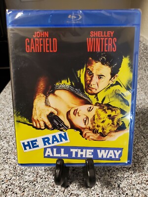 He Ran All the Way (Blu-ray, 2015) NEW! Kino. 1951 John Garfield, Shelly Winters