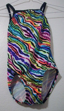K-Bee leotard 8-9 Rainbow