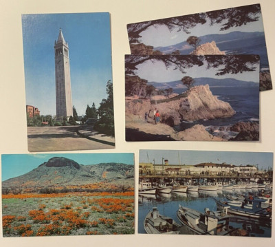 Vintage Postcard Lot of 5 - Union Oil Company Natural Color Scenes, California