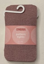 NWT Gymboree Snow Princess Sz 3-4 Metallic Pink Sparkle Nylon Tights 3T-4T