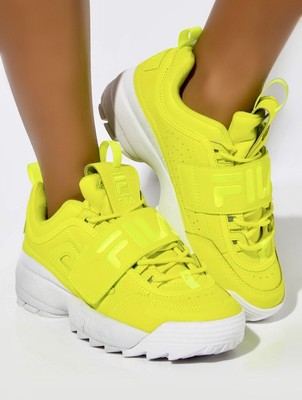 fila disruptor yellow womens