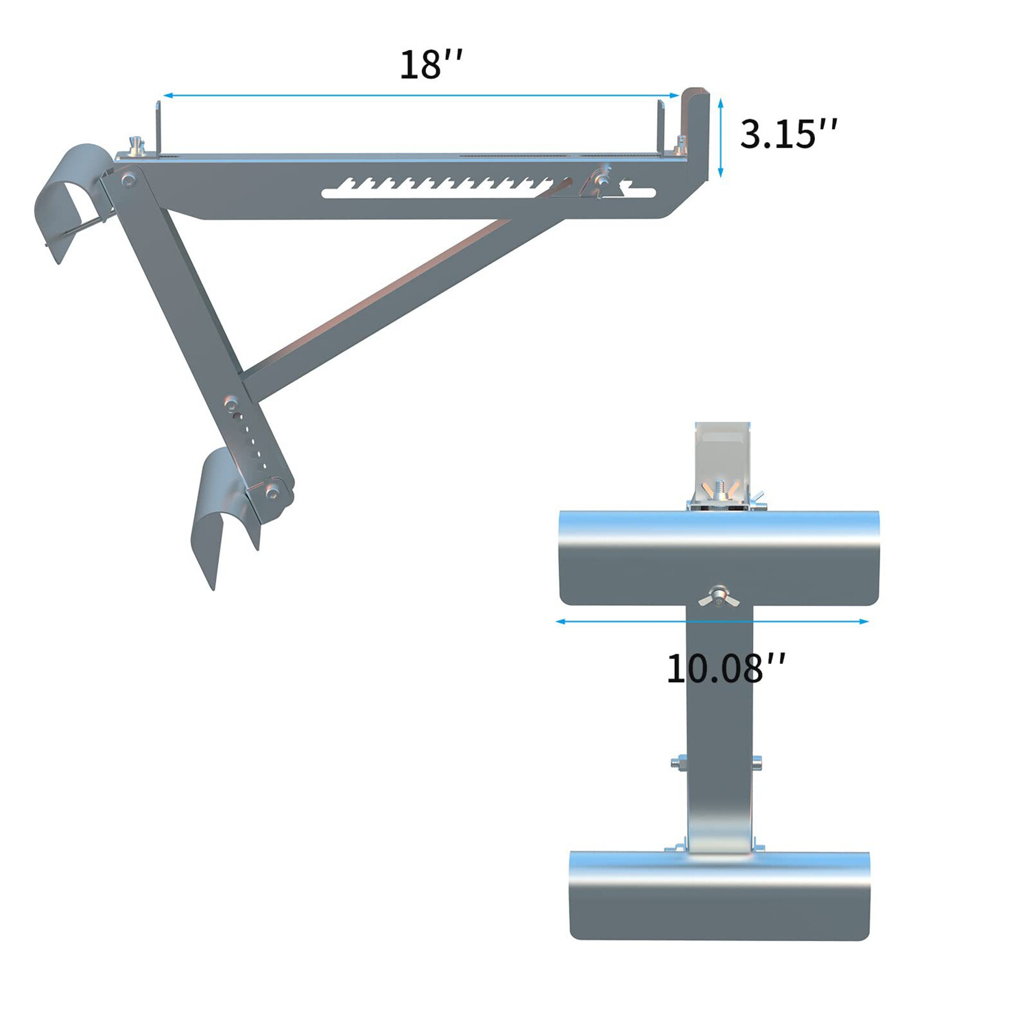 Short Body Steel Ladder Jacks for Stage 20X3.15 Inch Hang in Step LOAD
