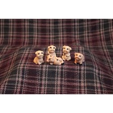 Ceramic Pig Figurines Set of Five