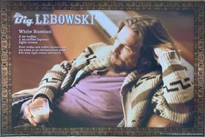 The Big Lebowski White Russian Poster 24 X 36