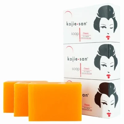 KOJIESAN Kojie San Soap 100g x 3 Pack- Skin Brightening & Lightening - Large Trio Pack