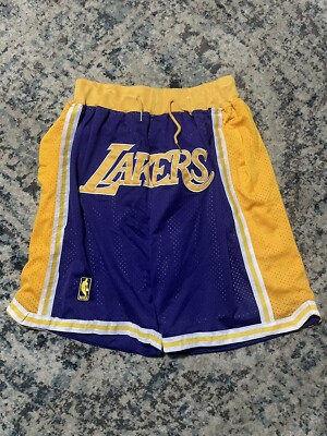mitchell&ness × just don Lakers shorts Mitchell & Ness NBA 7 Inch Just Don Lakers Shorts in Blue