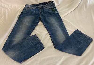 Buffalo David Bitton Six-X Slim Straight Men's Blue Jeans Buffalo David Bitton Six-X Slim Straight Men's Blue Jeans