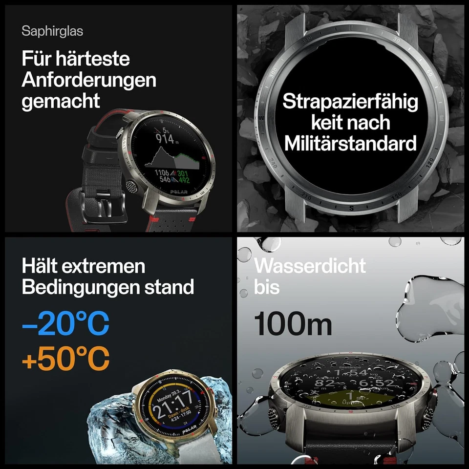 Polar Grit X Pro Titanio Reloj Multideporte Exterior con Navegación GPS Cristal de Zafiro M/L - Imagen 4 de 4