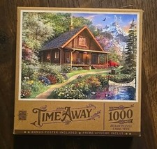 Jigsaw Puzzle Landscape Mountain Retreat Cabin Vacation Retreat 1000 pieces NEW