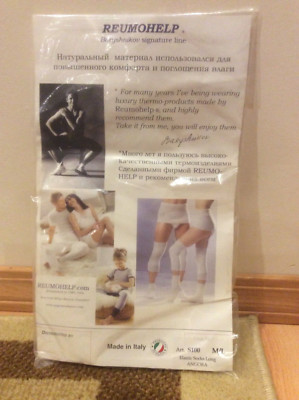 Reumohelp Unisex Elastic Long Socks. Angora. Size M/L. Beige.. Italy