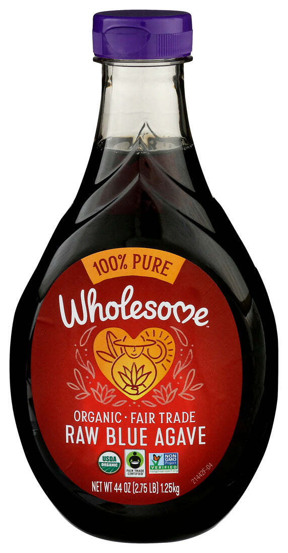 Полезная органическая сырая голубая агава, 44 унции