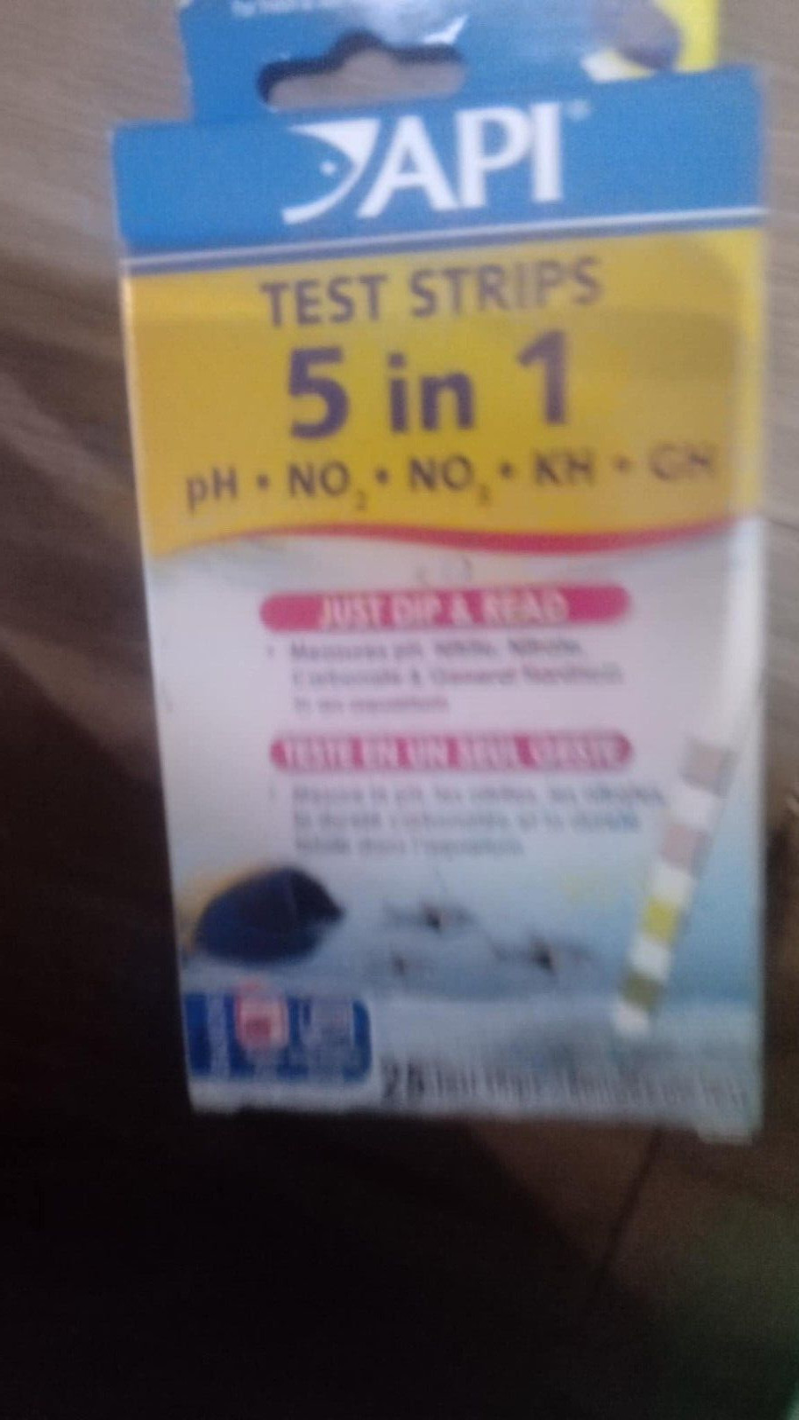 API 5-IN-1  25  Test Strips Freshwater and Saltwater Fish Aquarium Test Kit