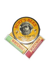 Burt's Bees NWT 3 Piece Skin Care Bundle Hand Salve  Variety of 2 Lip Balms