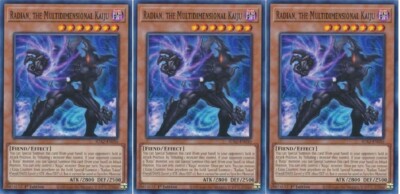 3X RADIAN, THE MULTIDIMENSIONAL KAIJU 3X * SDAZ-EN010 PLAYSET NM