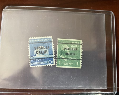 Rare 1938 George Washington 1 cent stamp & 1973 10 Cent stamp - very nice! - Picture 4 of 4