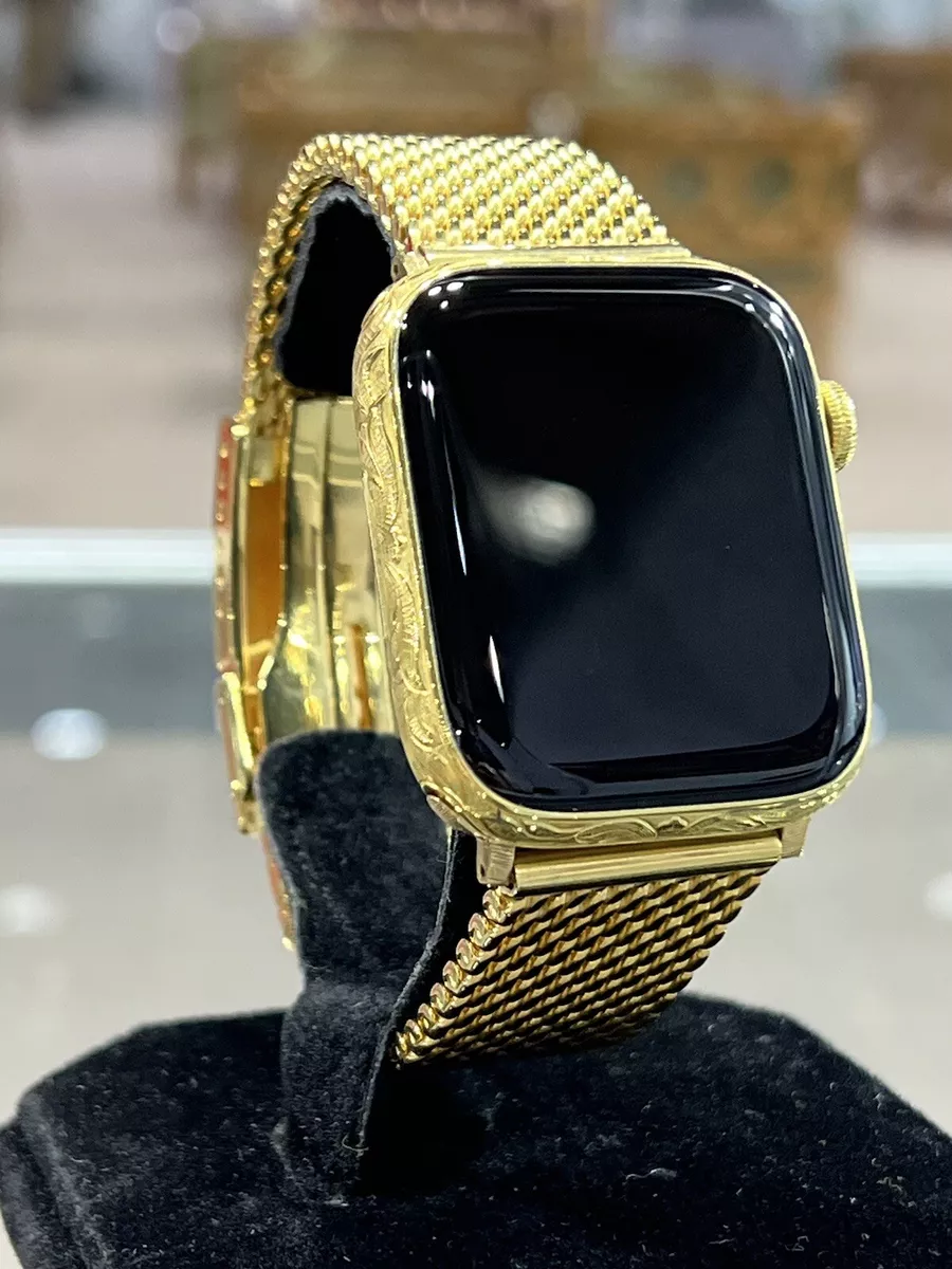 Apple Watch Series 9 45mm LTE+Gps , 24K gold plated, Engraved