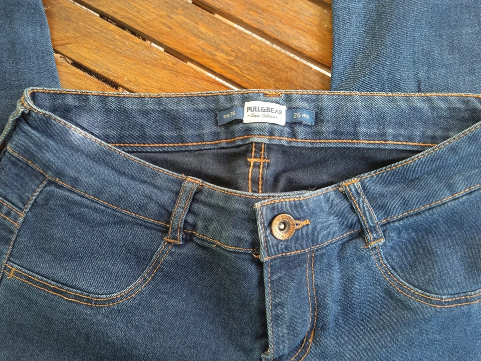 jean bleu Pull&Bear S 36 ( mesures ) - Photo 3/4