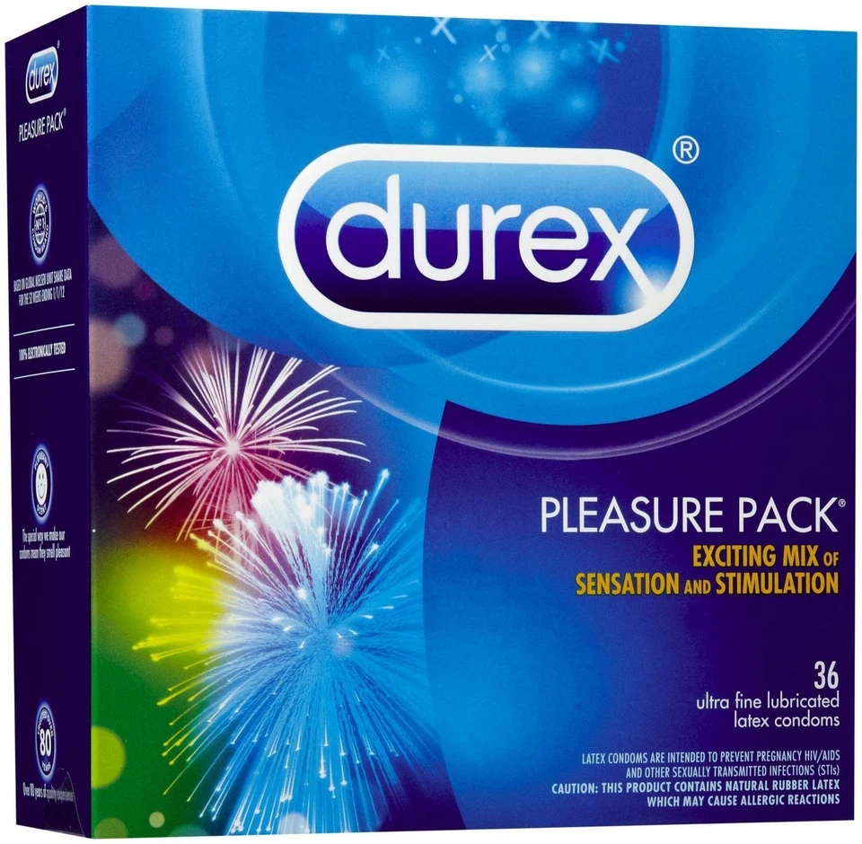 Condones Durex Pleasuremax Pleasure Me Dots acanalados lubricación ultrafina 3-24 piezas Foto 3 de 3