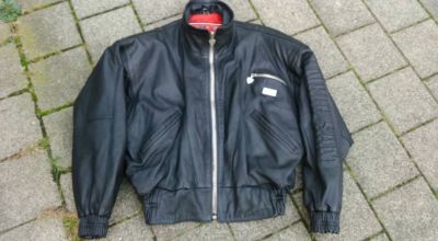 Original Uncle Sam Dragon / Drachen Lederjacke / Bikerjacke Lammleder schwarz  L