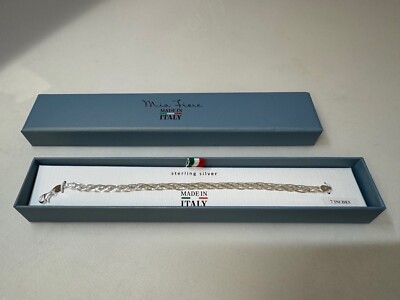 Mia Fiore Women's Sterling Silver Bracelet 7 inch MADE IN ITALY