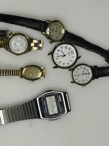 6 Timex Vintage watches Lot