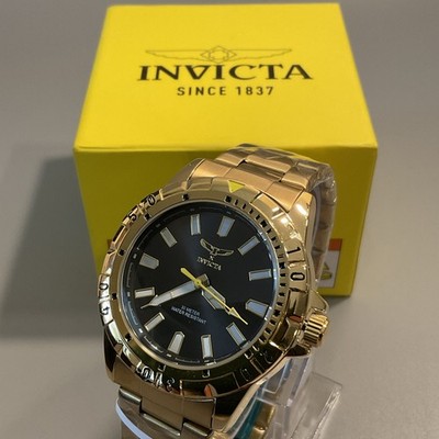 Invicta Specialty I by Invicta Men's Watch - 42mm Gold Band Black Dial 69032 NEW
