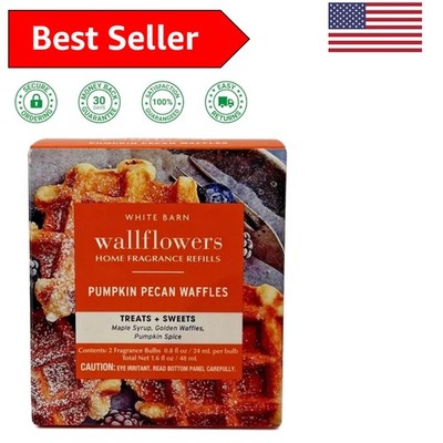 Modern Pumpkin Pecan Waffles Wallflower Refill - Ceramic 2 Bulb Set for Indoors