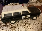 Vintage Tonka Hi-Way Patrol JEEP Wagoneer 1960'S Pressed Steel With Light