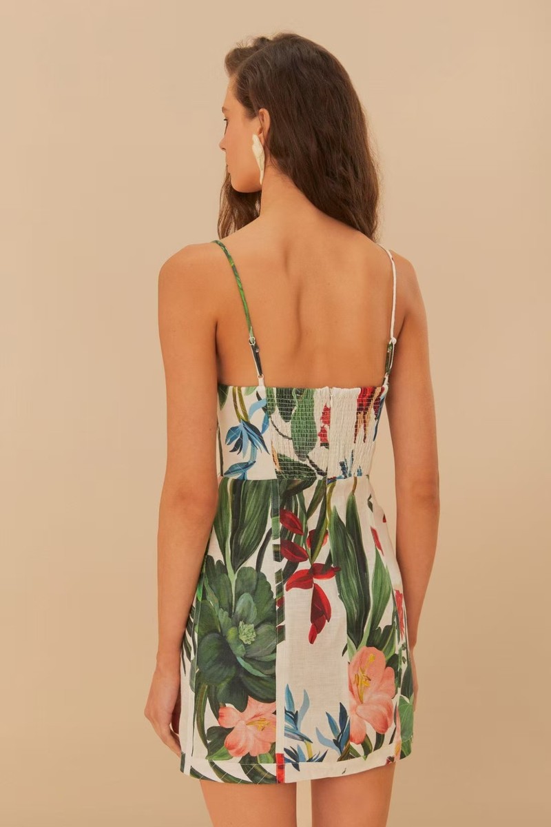 chinese dress ladies Black Midnight Macaw Fiesta LENZING™ ECOVERO™ Euroflax™ Shorts – FARM Rio main image 0