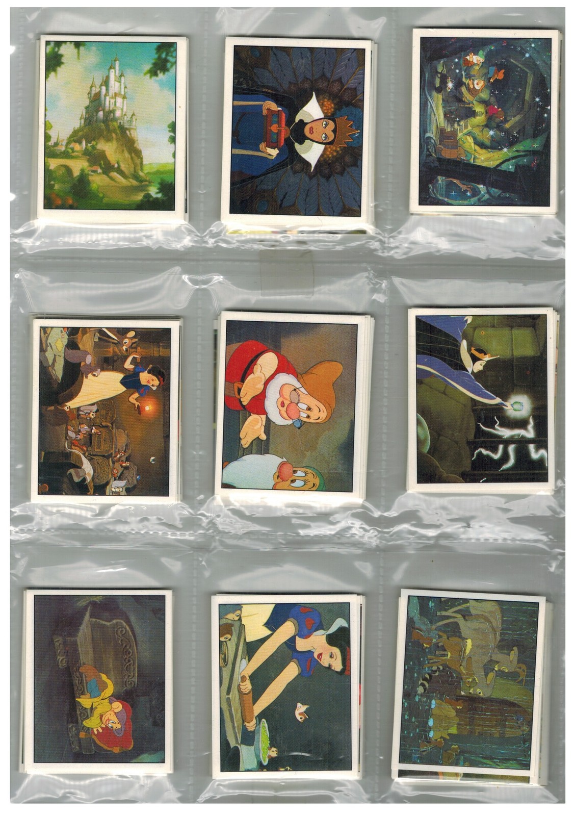 Snow White and the 7 Dwarfs 2000 Set - 12 Stickers Panini
