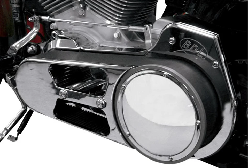 Ременные приводы 2-3/4 дюйма Открытый ременной привод - полированный мотоцикл уличный велосипед EVO-8S - Изображение 2 из 4