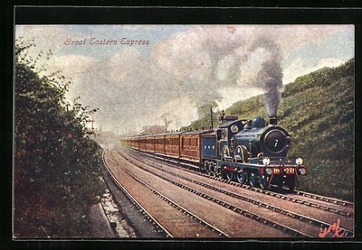 Künstler-AK Great Eastern Express, englische Eisenbahn 