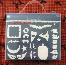 Happy Halloween Foam Stamp Set of 26 - Pumpkin Ghost Bat - Making Memories