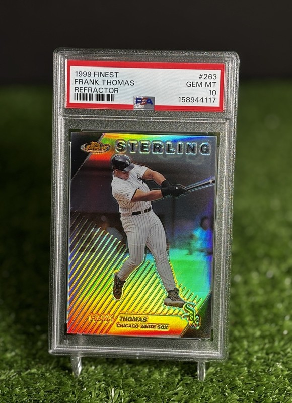 1999 FINEST REFRACTOR #263 FRANK THOMAS PSA 10 💎Flawless MLB HOF Card💎🔥💎📈