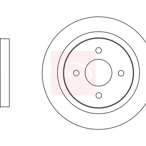 APEC Brake Disc DSK2671