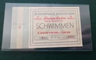 1936 Olympics: Swimming Ticket