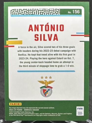 Antonio Silva 2023-24 Panini Donruss verde azulado /199 #156 - Imagen 2 de 2