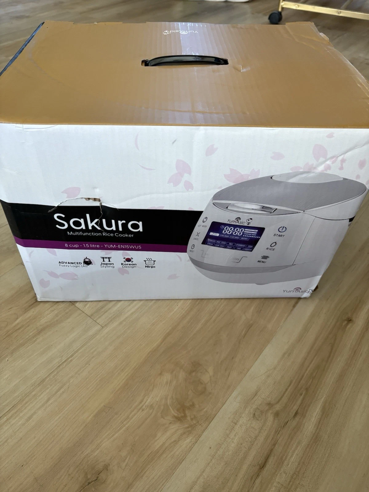 Yumi Asia Rice Cooker Sakura Yum With Ceramic Bowl 8 Cup With 6 Functions
