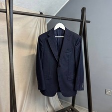 Suitsupply Napoli Pure Wool Super 110 s Navy Pinstripe Blazer Size 48
